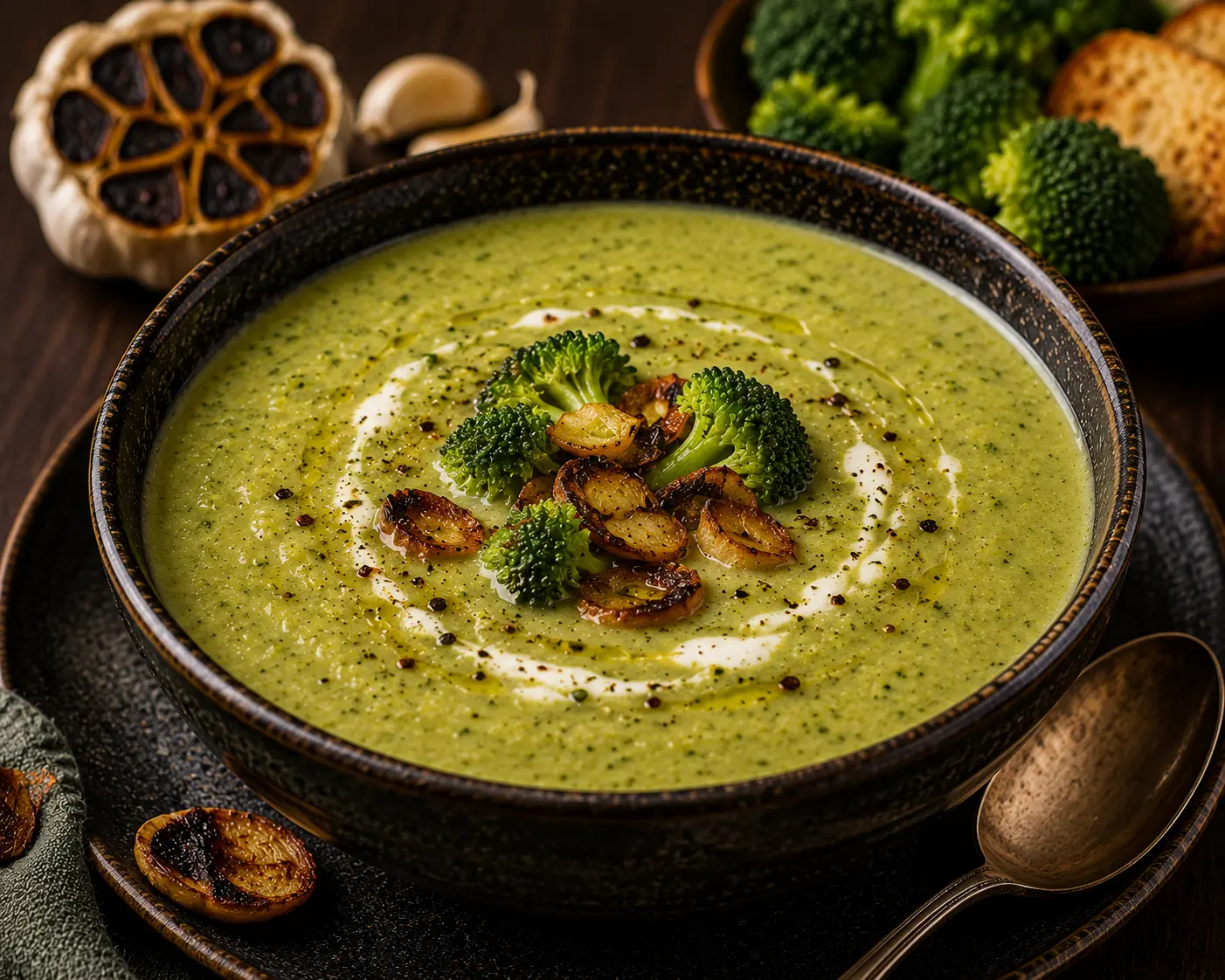 Burnt Garlic Broccoli